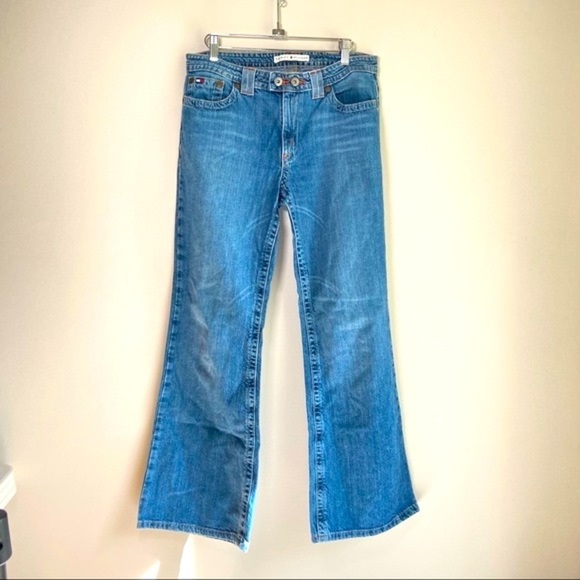 Tom Hilfiger |Vintage Mom Jeans Bootcut HR NFF-JAM 272-480 Light Blue Size 8 - Picture 1 of 6
